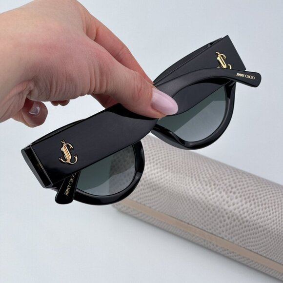 Jimmy Choo Women Black Grey Gradient Cat Eye BRAND NEW Sunglasses SONJA/G/S 0807 main image 15